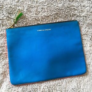 Comme Des Garçons Super Fluo Neon Leather Pouch